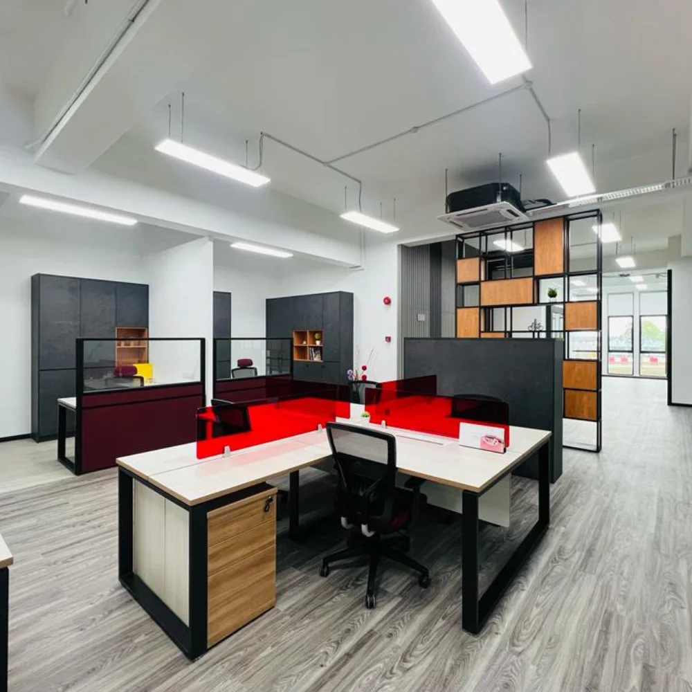 office reception renovation modern dubai